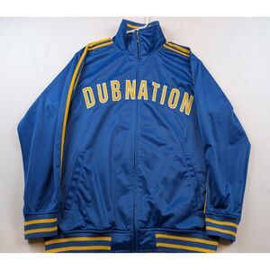 Golden State Warriors Jacket Men's‎ Medium Blue Dub Nation Mock Thick stitched